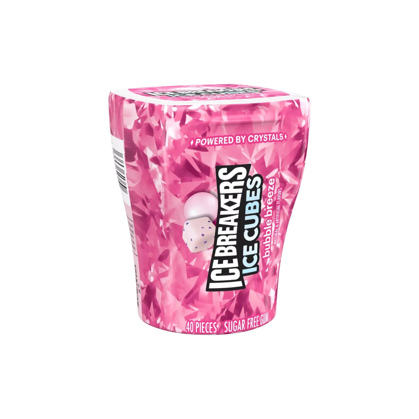 ICE BREAKERS ICE CUBES Bubble Breeze Sugar Free Gum (40 pieces)
