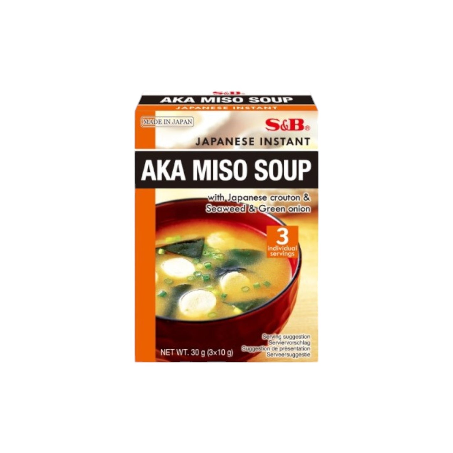 S&B Japanese Instant Aka Miso Soup 30g
