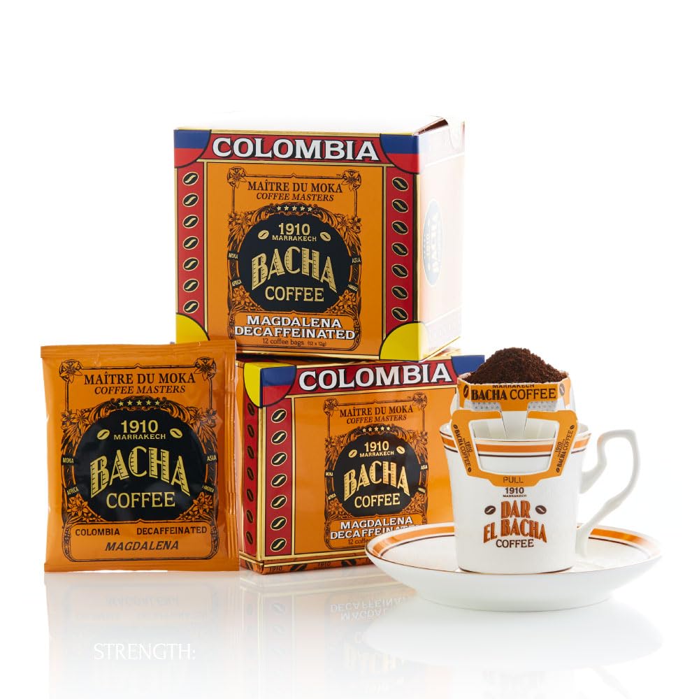 【値下げしました】BACHA COFFEE Bacha Magdalena Decaf Colombian Coffee – 12 Luxury Arabica Bags