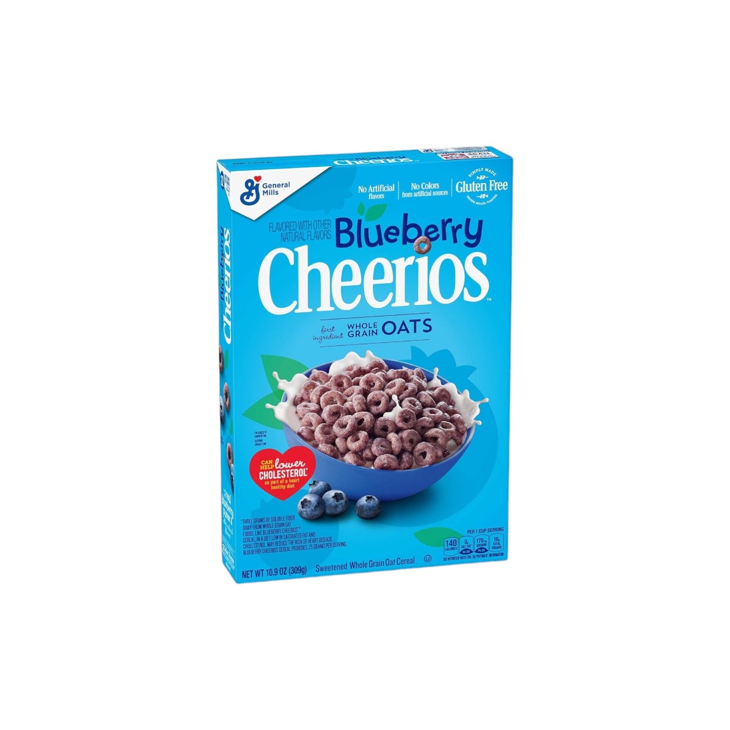 General Mills Blueberry Cheerios Sweetened Whole Grain Oats Cereal 309g
