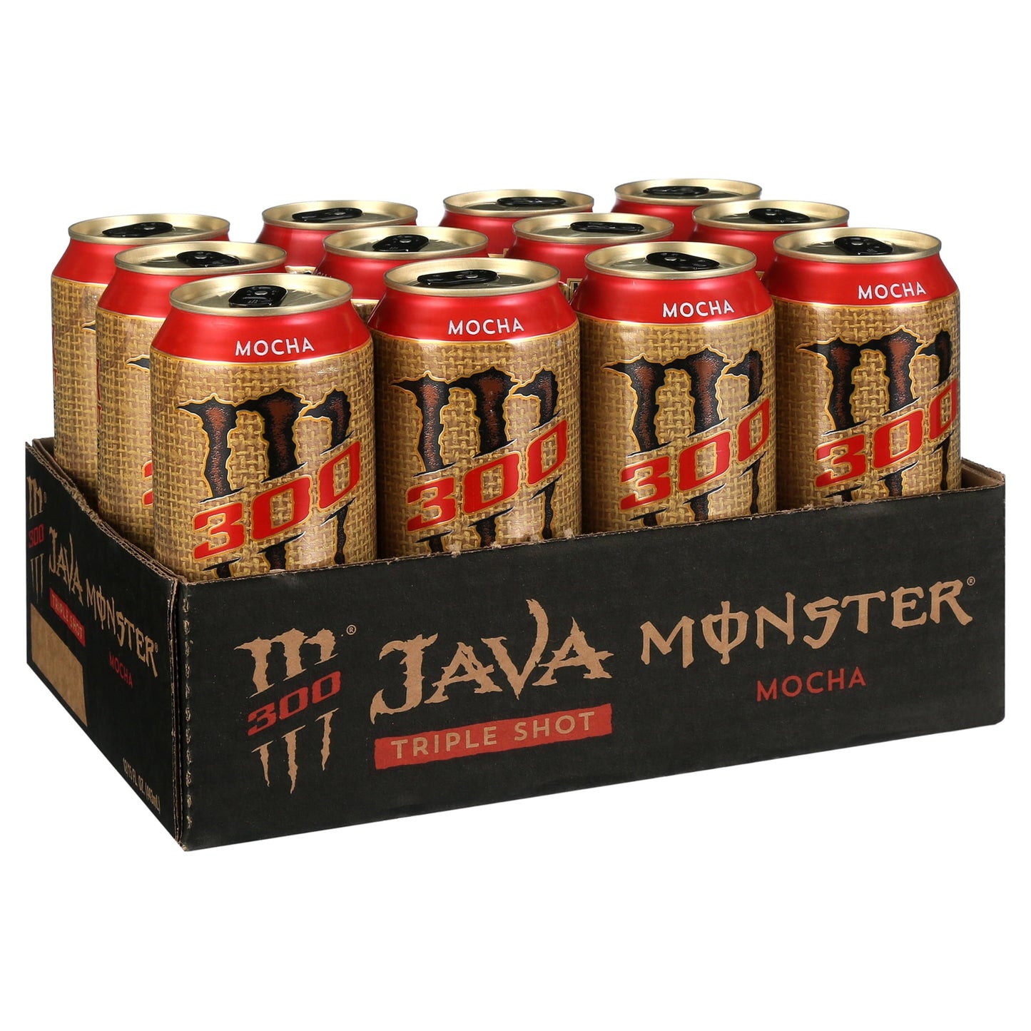 Java Monster 300 Mocha, Triple Shot, 15 fl oz Cans