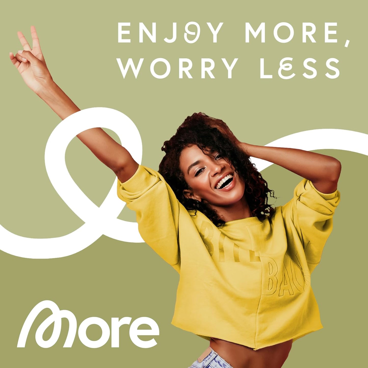 MORE Protein Iced Matcha Latte, 300 g, Matcha Green Tea Powder with Valuable Proteins, Low Sugar and Fat, Made in Germany