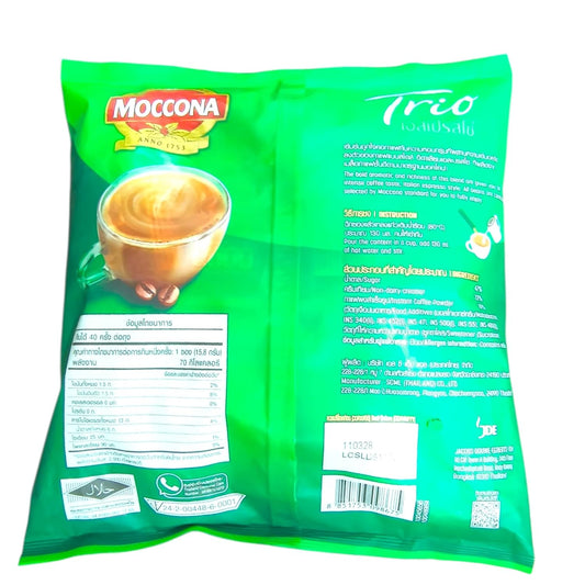 Moccona Trio Espresso 3in1 Instant Coffee – Rich, Bold & Aromatic | 40 Sticks x 15.8g (632g)