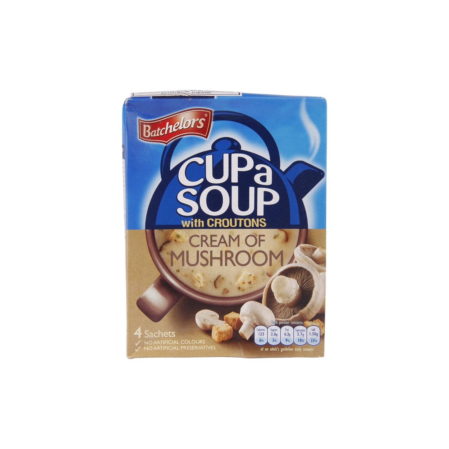 Batchelors Cup a Soup Cream Of Mushrooms (with croutons) 4 Sachets