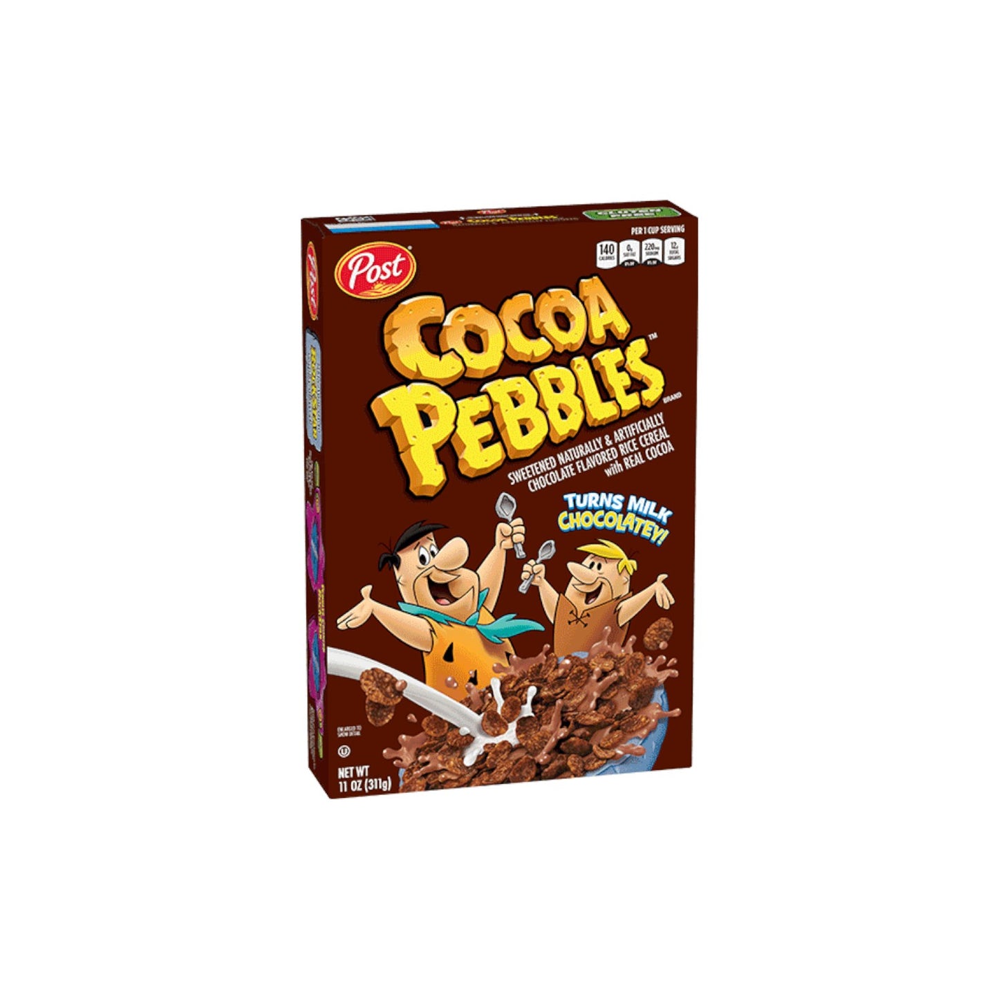 Post Cocoa Pebbles Crispy Rice Cereal 311g
