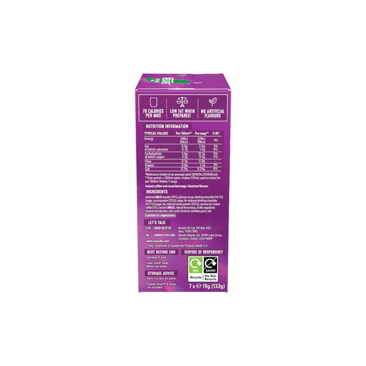 NESCAFE Quality Street Green Triangle Mocha (7 x 19g ) Sachets.