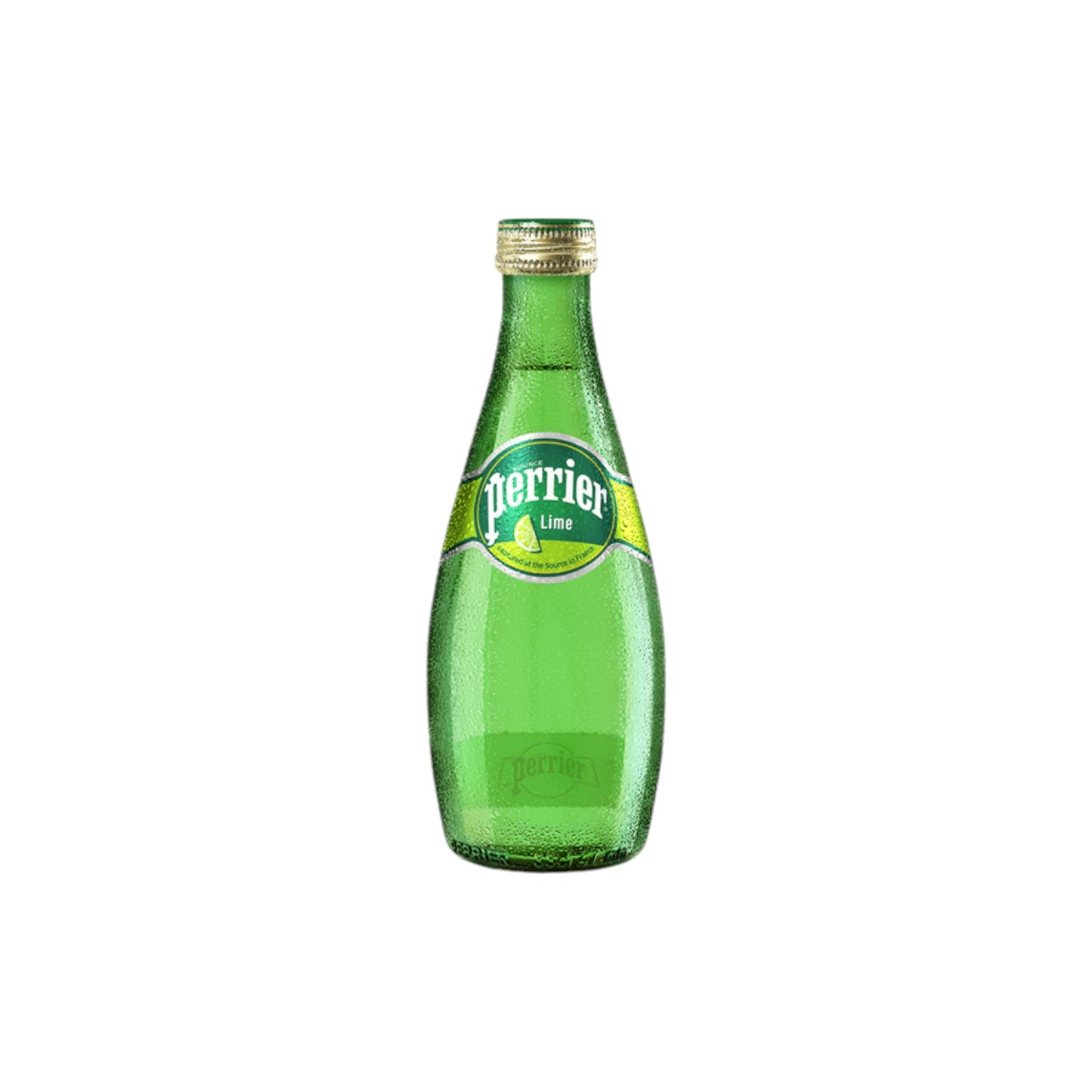 PERRIER Lime Flavored Sparkling Mineral Water 330ml (glass bottle)