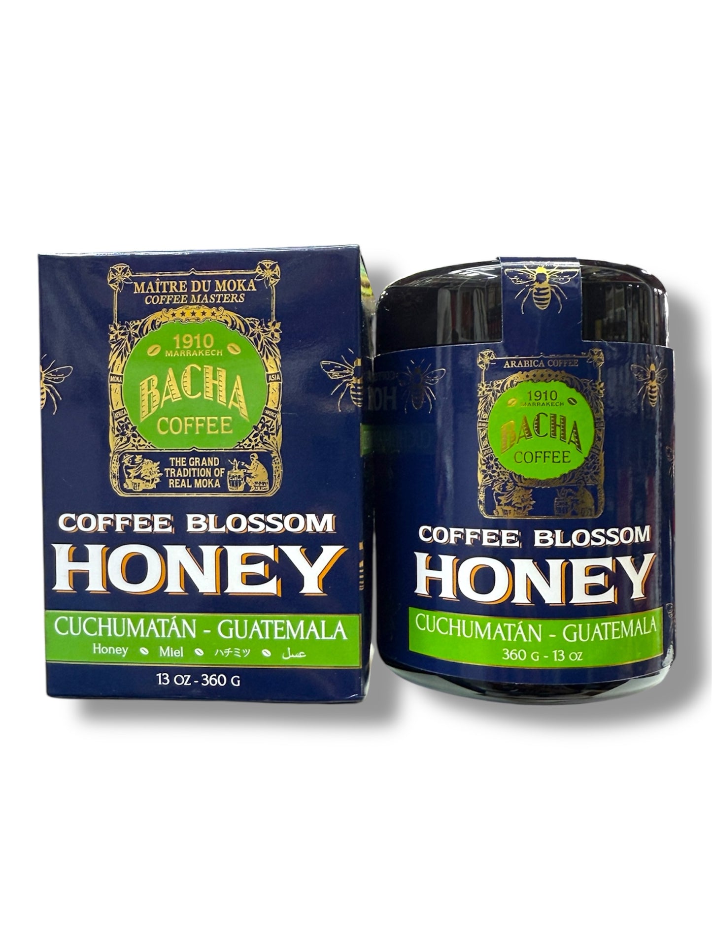 Bacha Coffee Blossom Honey – Cuchumatan, Guatemala | Raw & Natural, Unprocessed Coffee Flower Honey with Peach & Vanilla Notes – 360g Jar