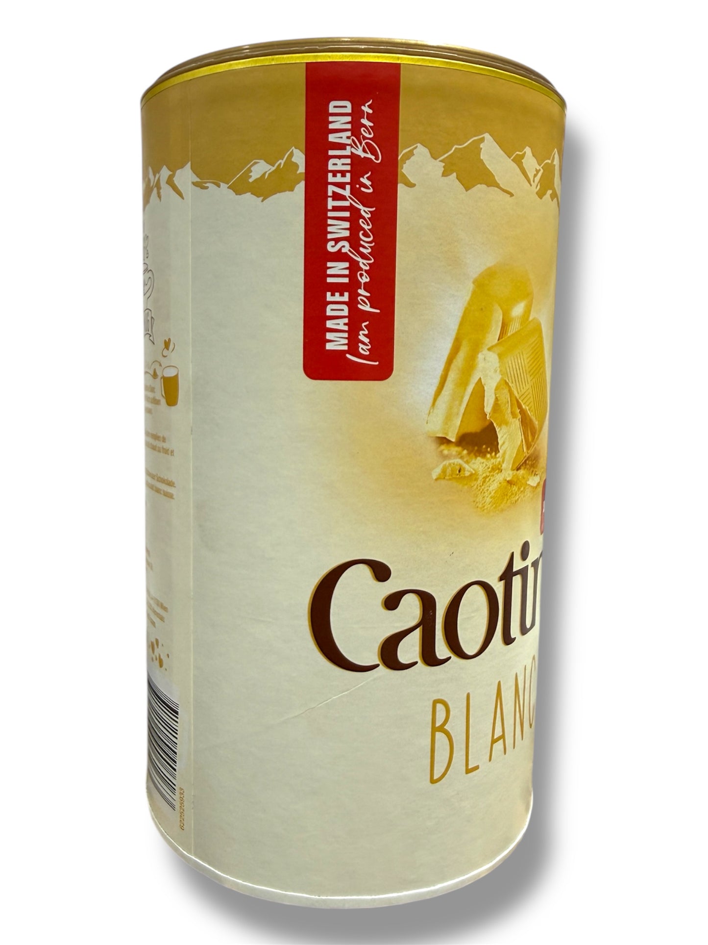 Caotina Blanc Swiss White Chocolate Drink Powder – Premium Creamy Hot & Cold Beverage (500g)