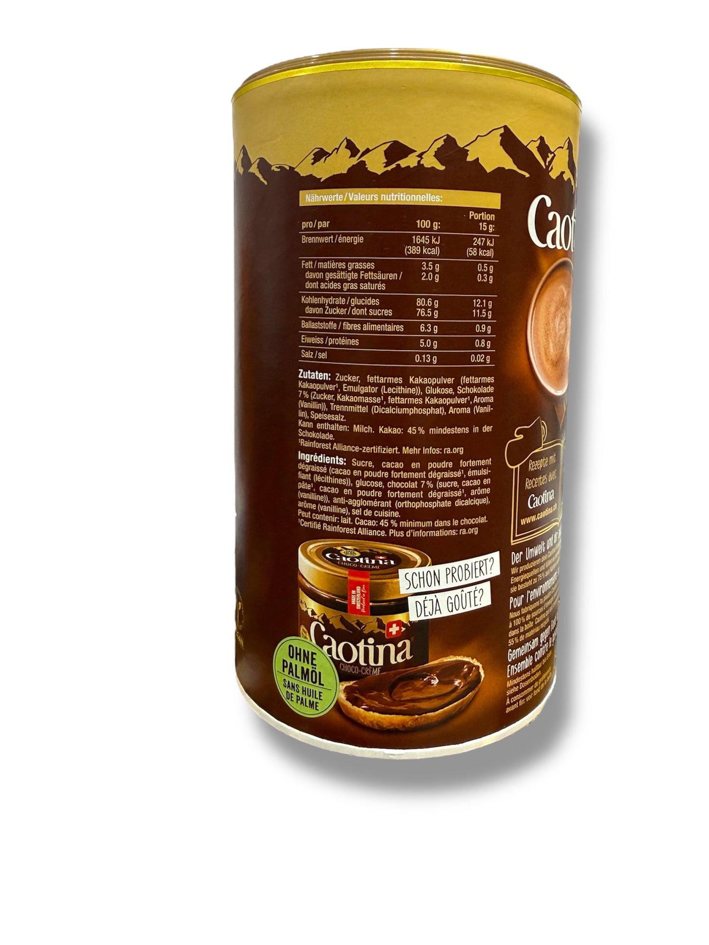 Caotina Original Swiss Chocolate Drink Powder – 500g