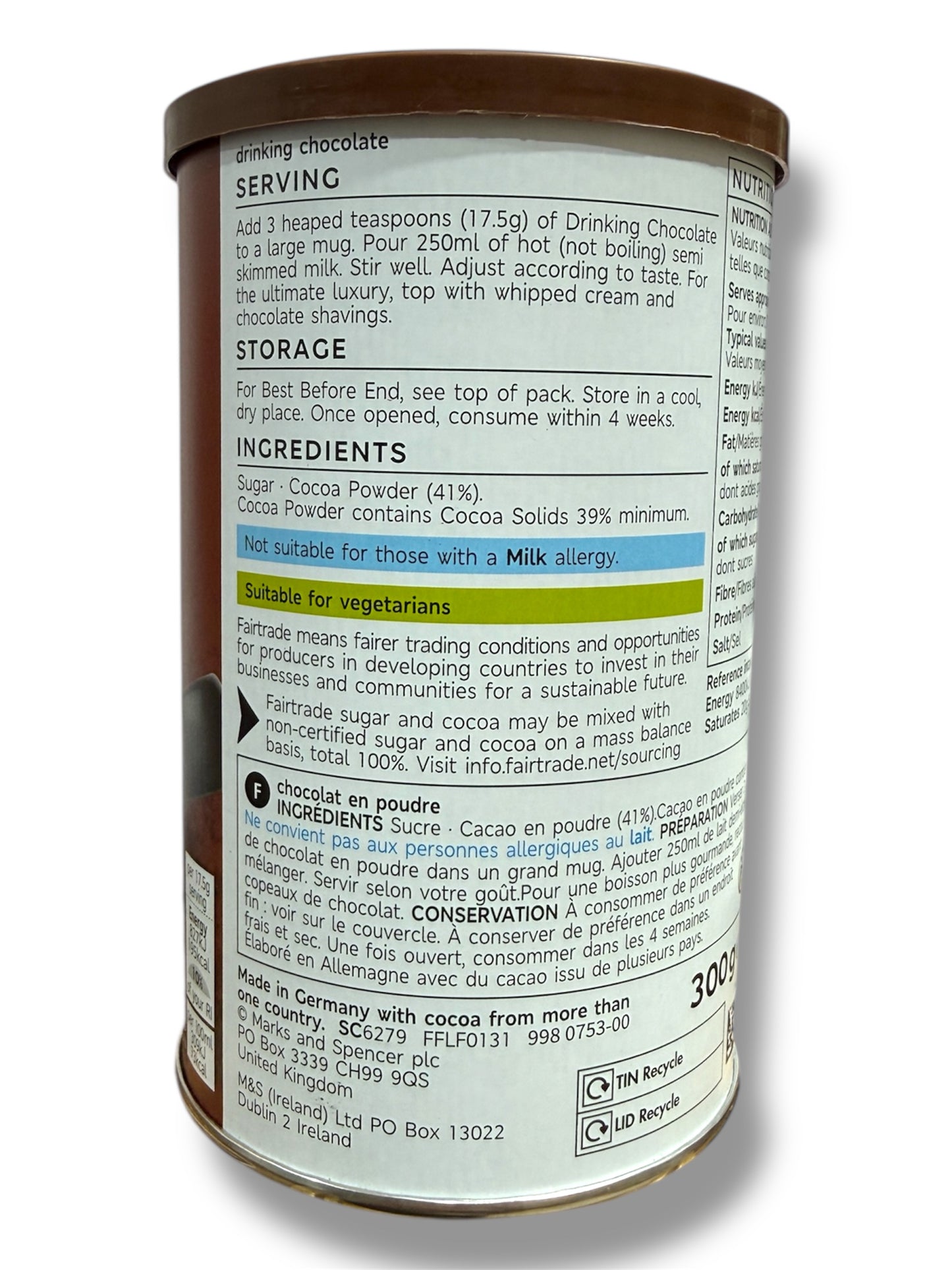 M&S Drinking Chocolate 300g