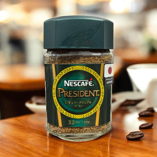 Nescafé President Instant Coffee 65g – Premium Japanese Blend, Rich Aroma & Smooth Taste