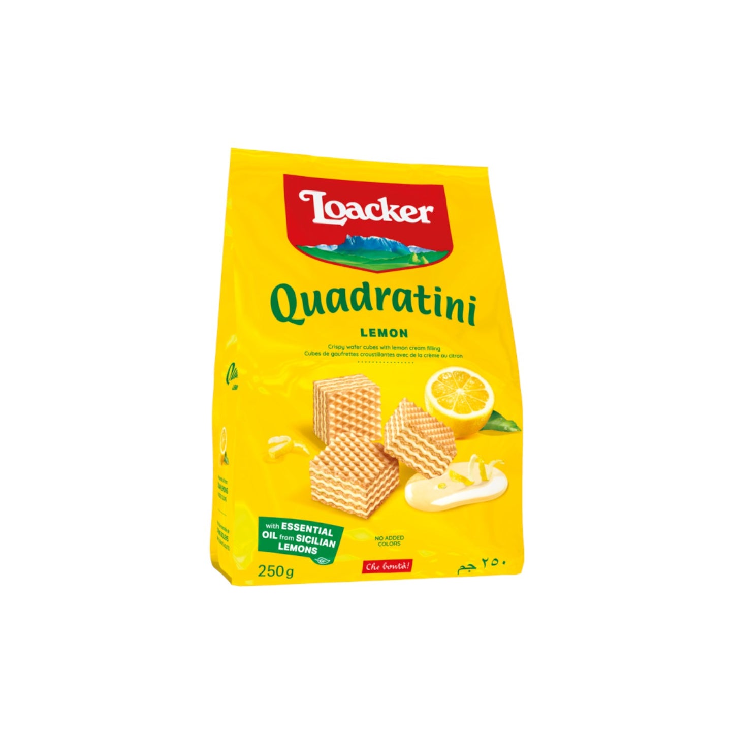 Loacker Quadratini Lemon Crispy Wafer 250g