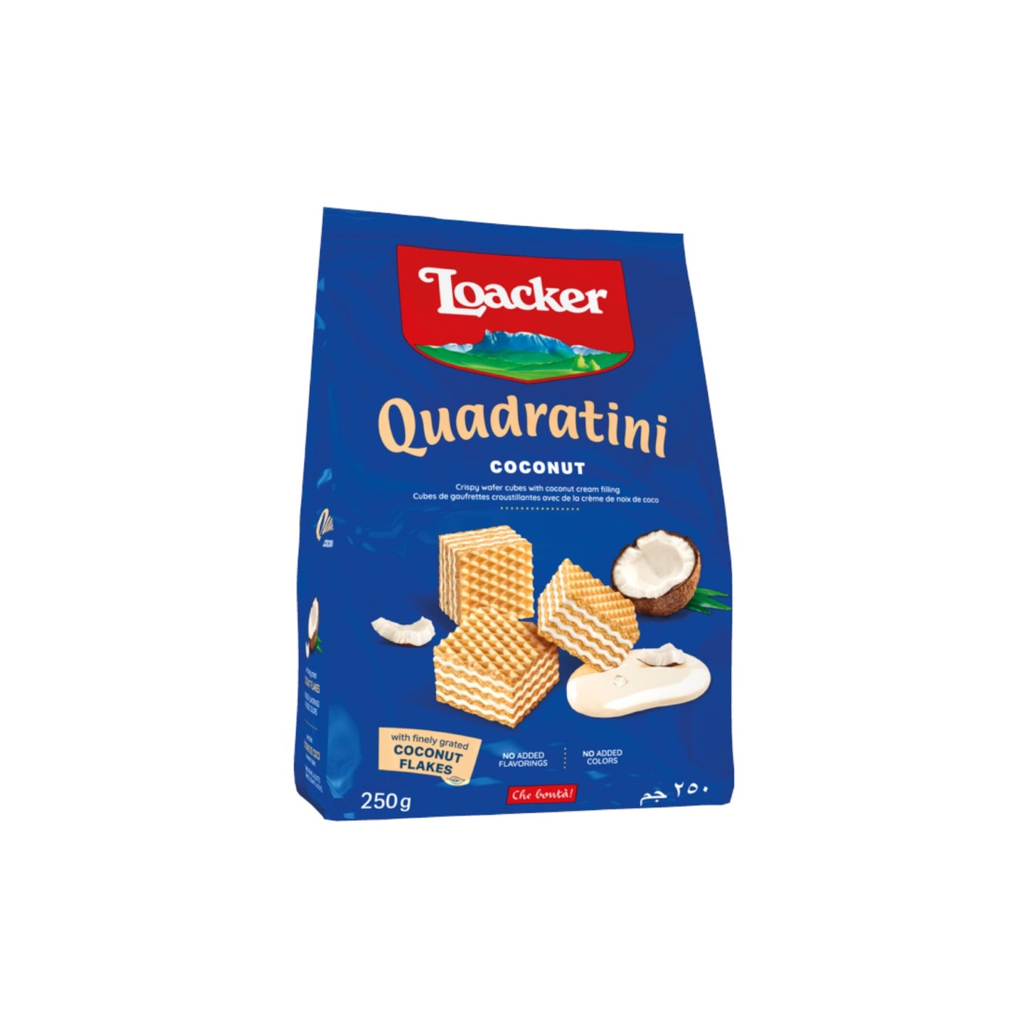 Loacker Quadratini Coconut Crispy Wafer 250g