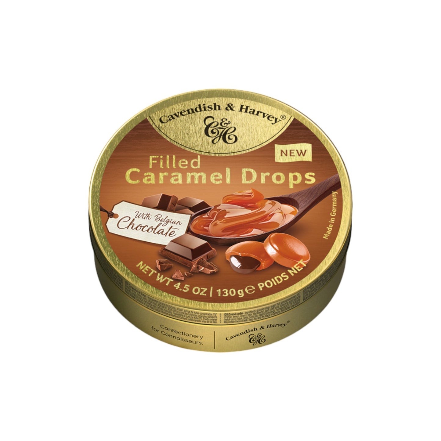 Cavendish & Harvey Caramel Drops Filled with Belgian chocolate, 130g