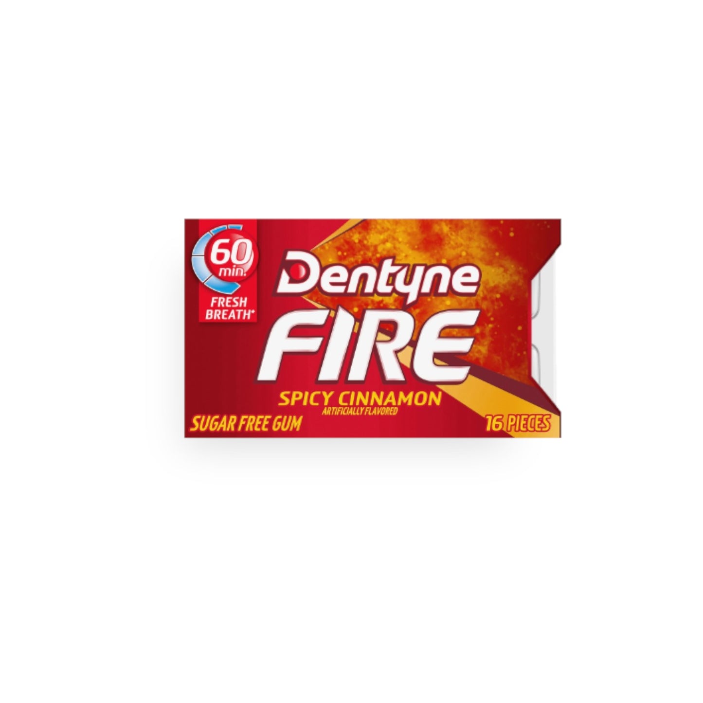 Dentyne Fire Spicy Cinnamon Sugar Free Blister Pack (16 Pieces)