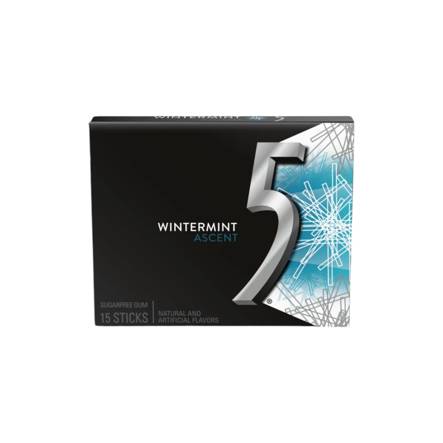 5 Gum Wintermint Ascent Sugarfree Chewing Gum (15sticks)