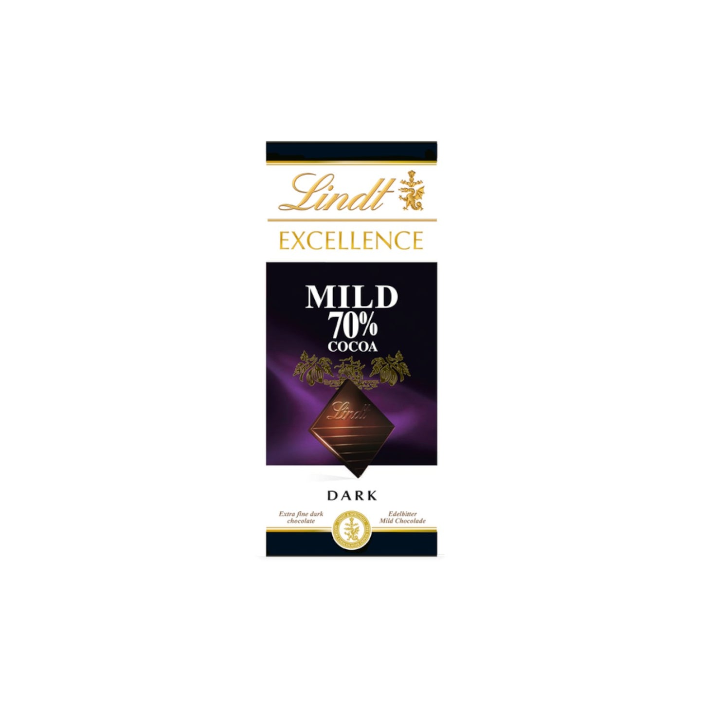 Lindt Excellence 70% Mild Dark Chocolate Bar 100g