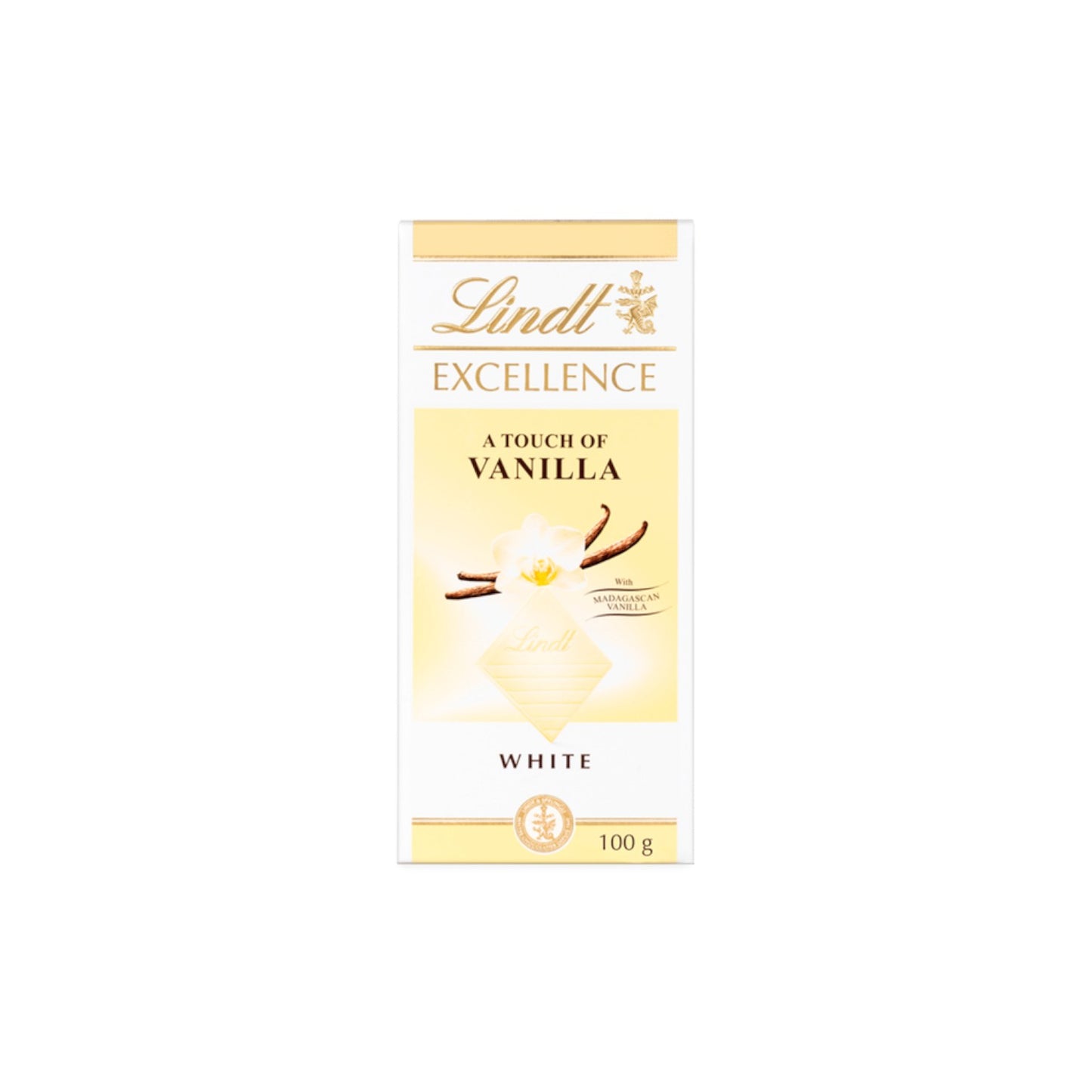 Lindt Excellence White Vanilla Chocolate Bar 100g