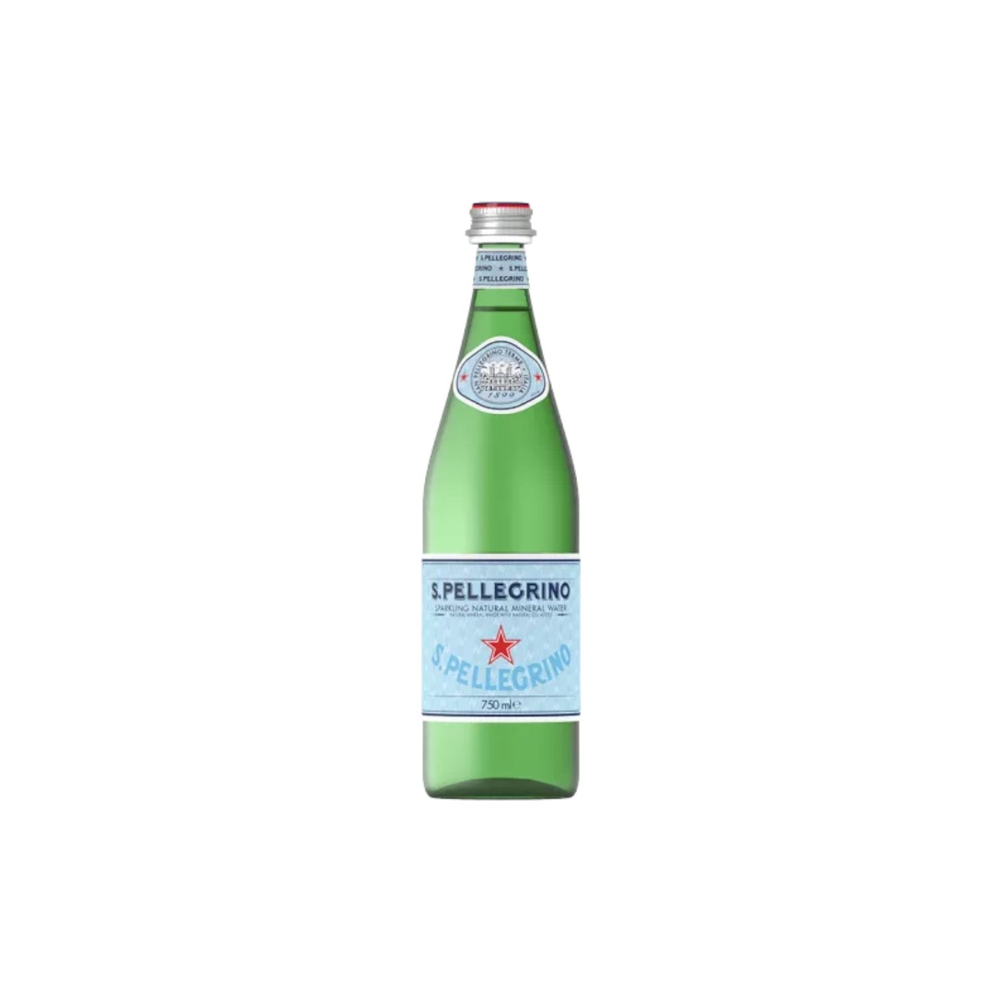 S.Pellegrino Sparkling Natural Mineral Water 750ml (glass bottle)