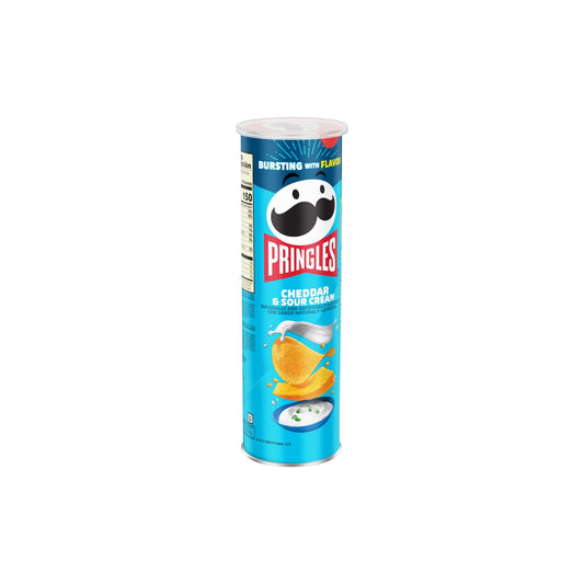 PRINGLES Cheddar & Sour Cream Flavored Potato Crisps 165g