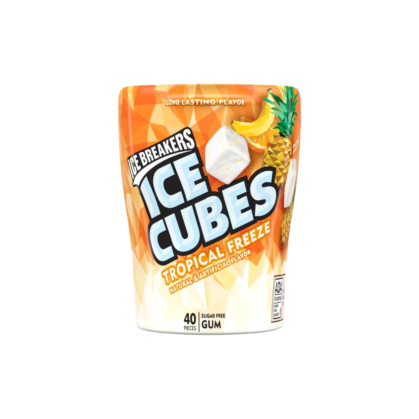 ICE BREAKERS ICE CUBES Tropical Freeze Sugar Free Gum (40 pieces)