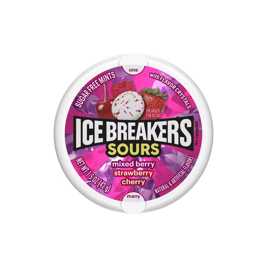ICE BREAKERS Sours Mixed Berry Sugar Free Mints 42g