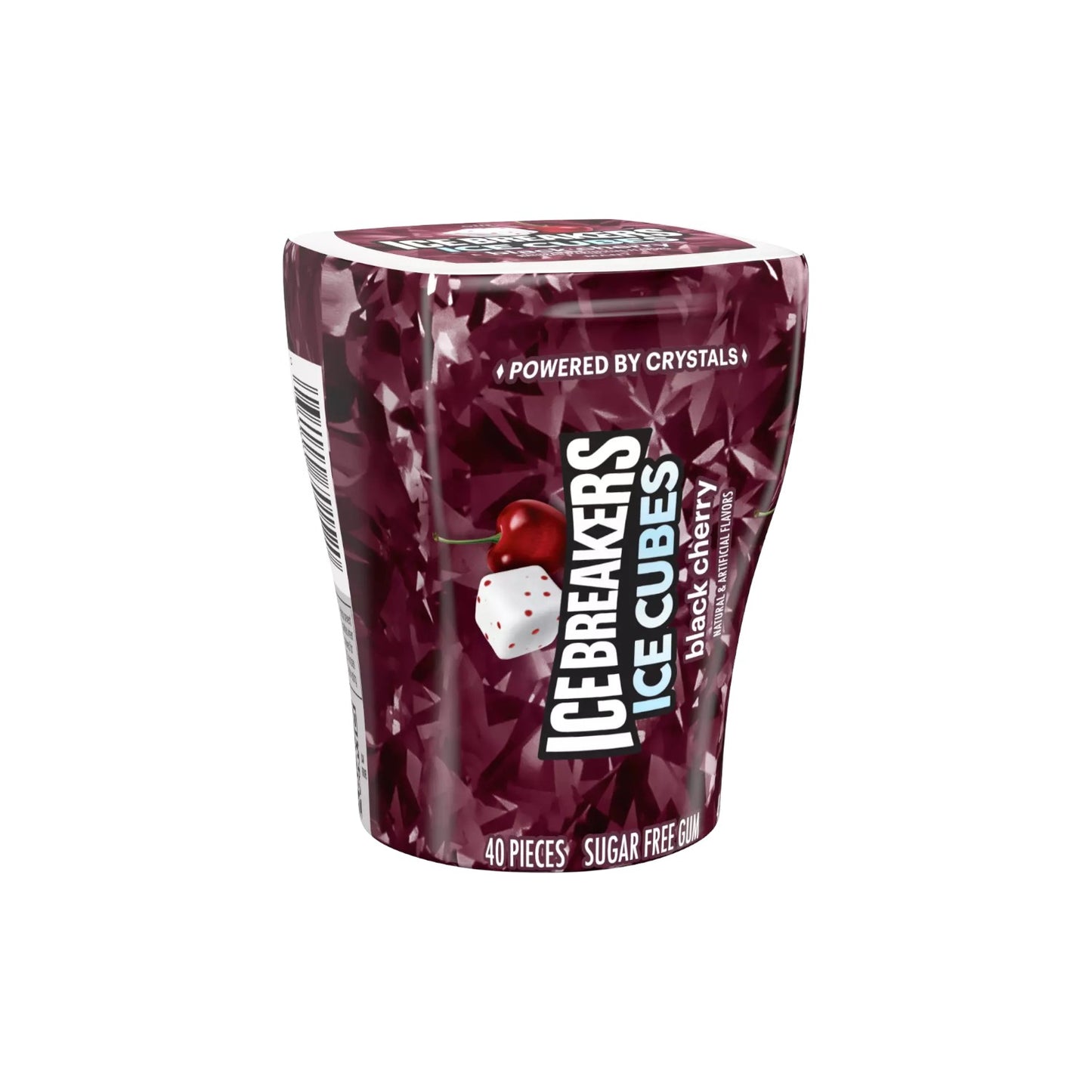 ICE BREAKERS ICE CUBES Black Cherry Sugar Free Gum (40 pieces)