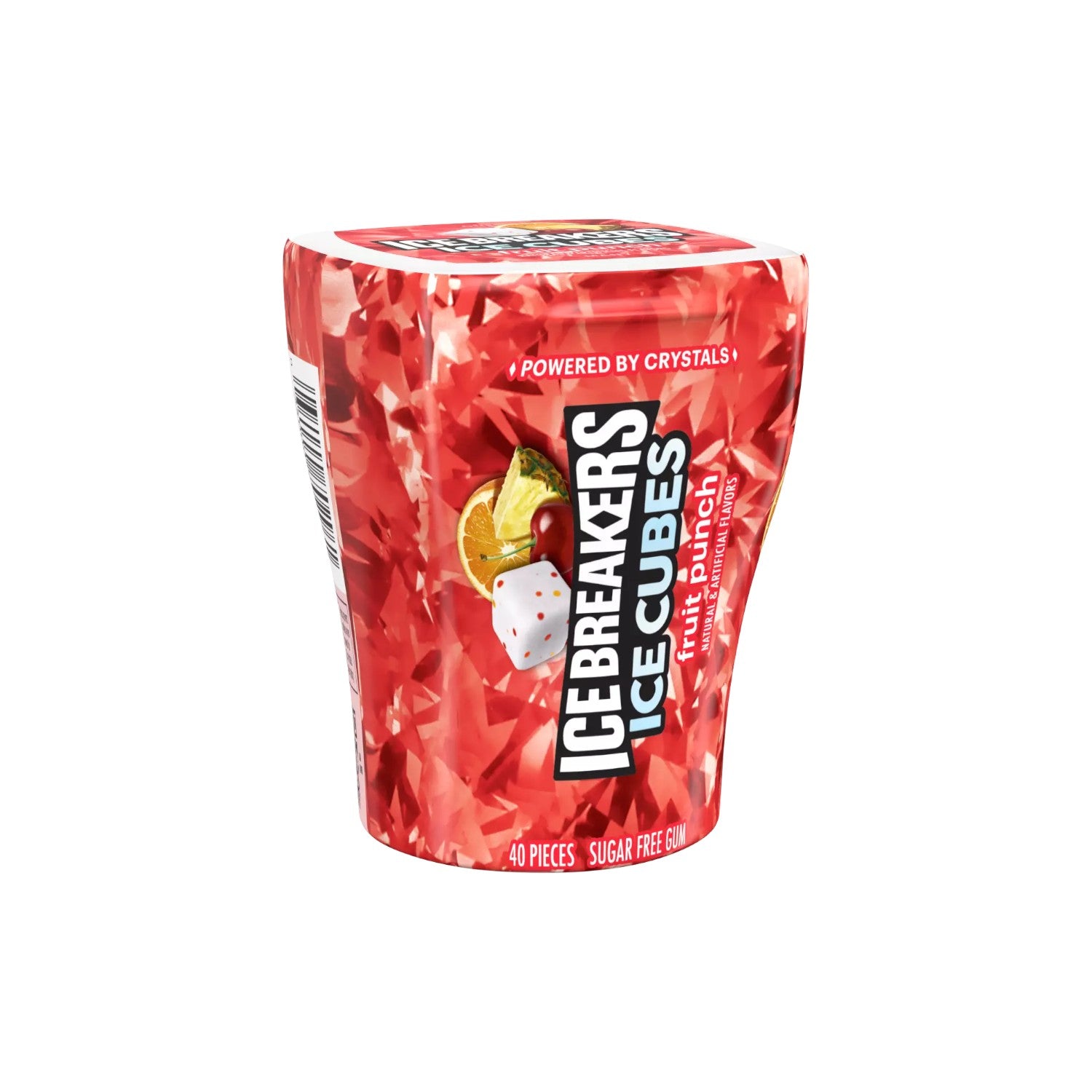 ICE BREAKERS ICE CUBES Fruit Punch Sugar Free Gum (40 pieces)