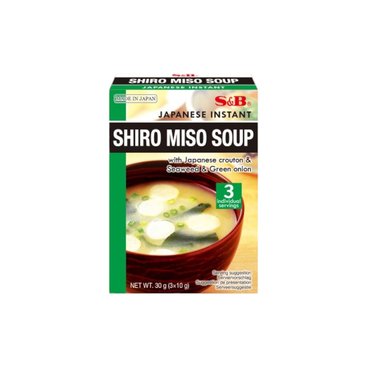 S&B Japanese Instant Shiro Miso Soup 30g