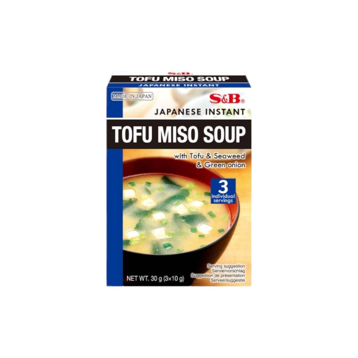 S&B Japanese Instant Tofu Miso Soup 30g