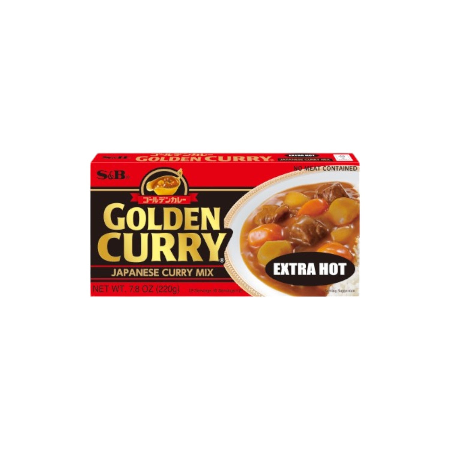 S&B Golden Curry Mix Extra Hot 220g