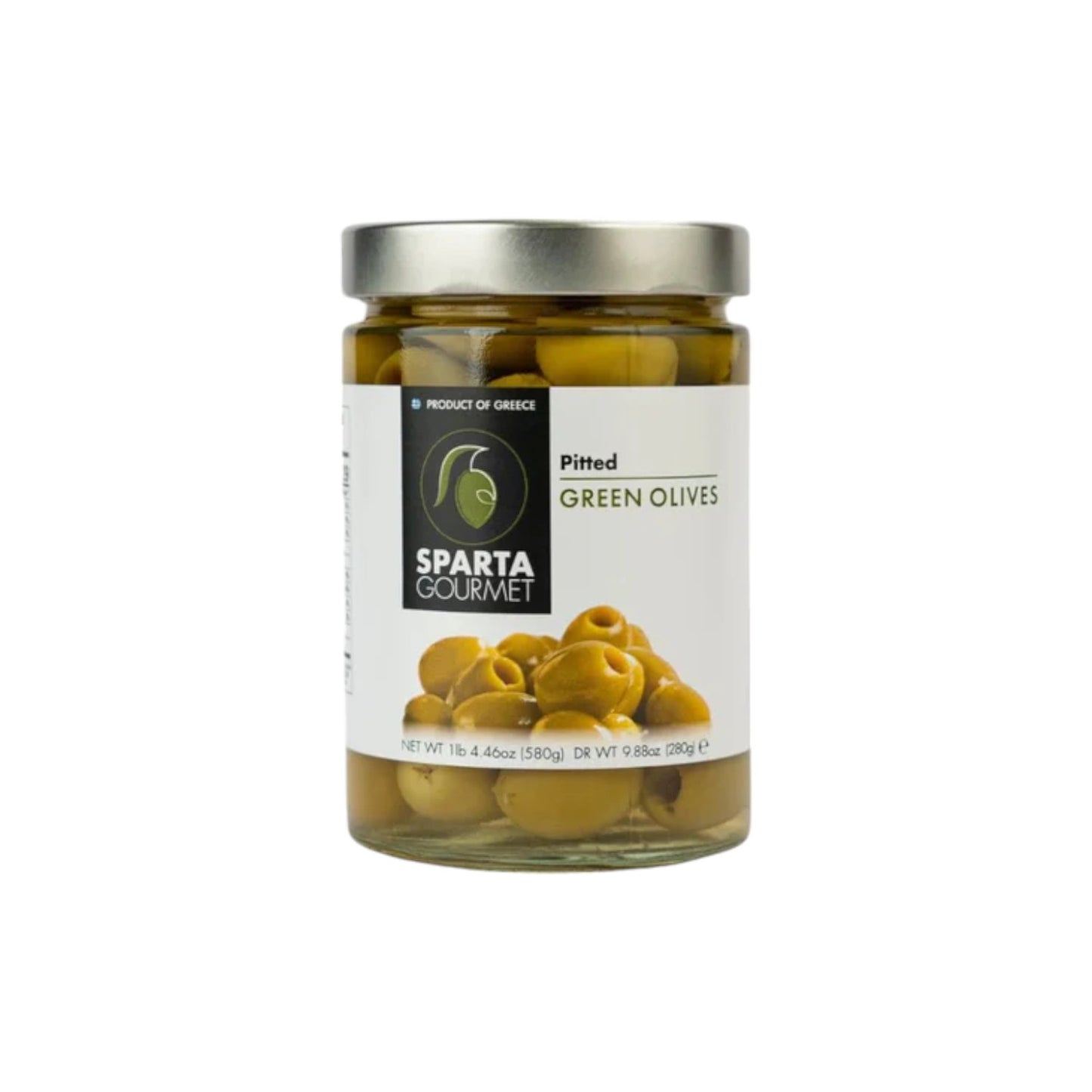 Sparta Gourmet Green Olives 580g (Drained Wt 280g)