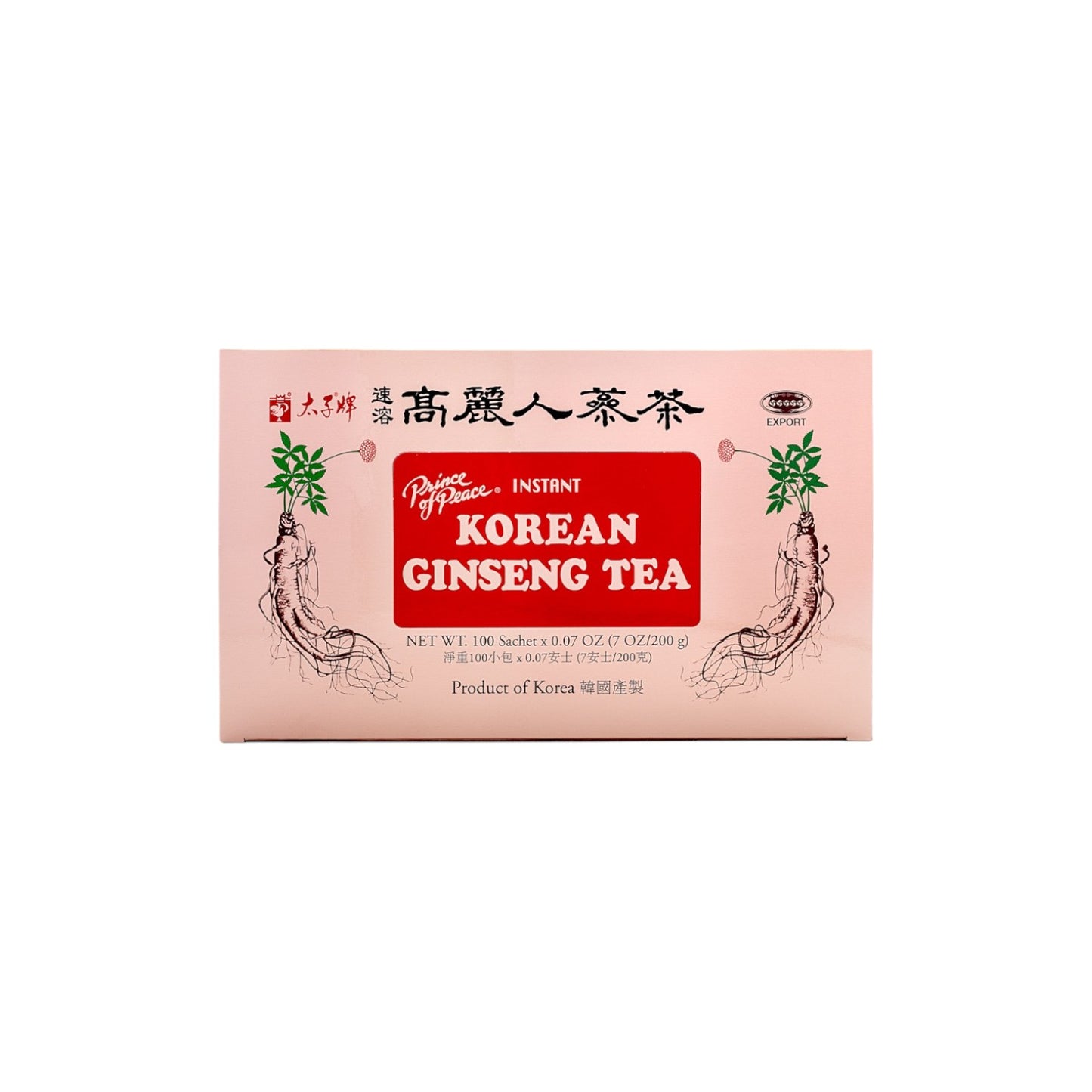 Prince of Peace Instant Korean Ginseng Tea (100 Sachet) 200g 