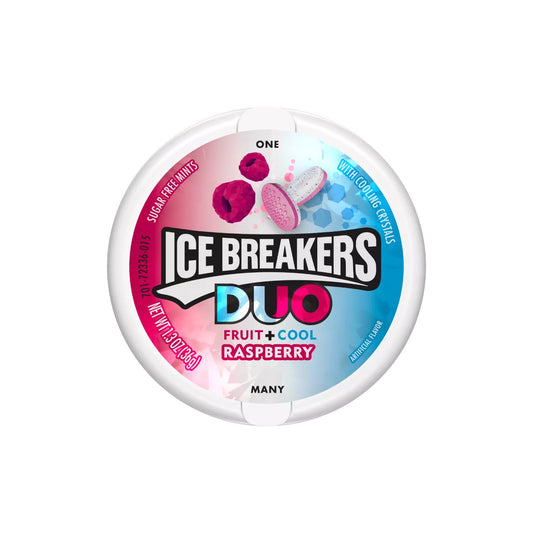 ICE BREAKERS DUO Raspberry Sugar Free Mints 36g