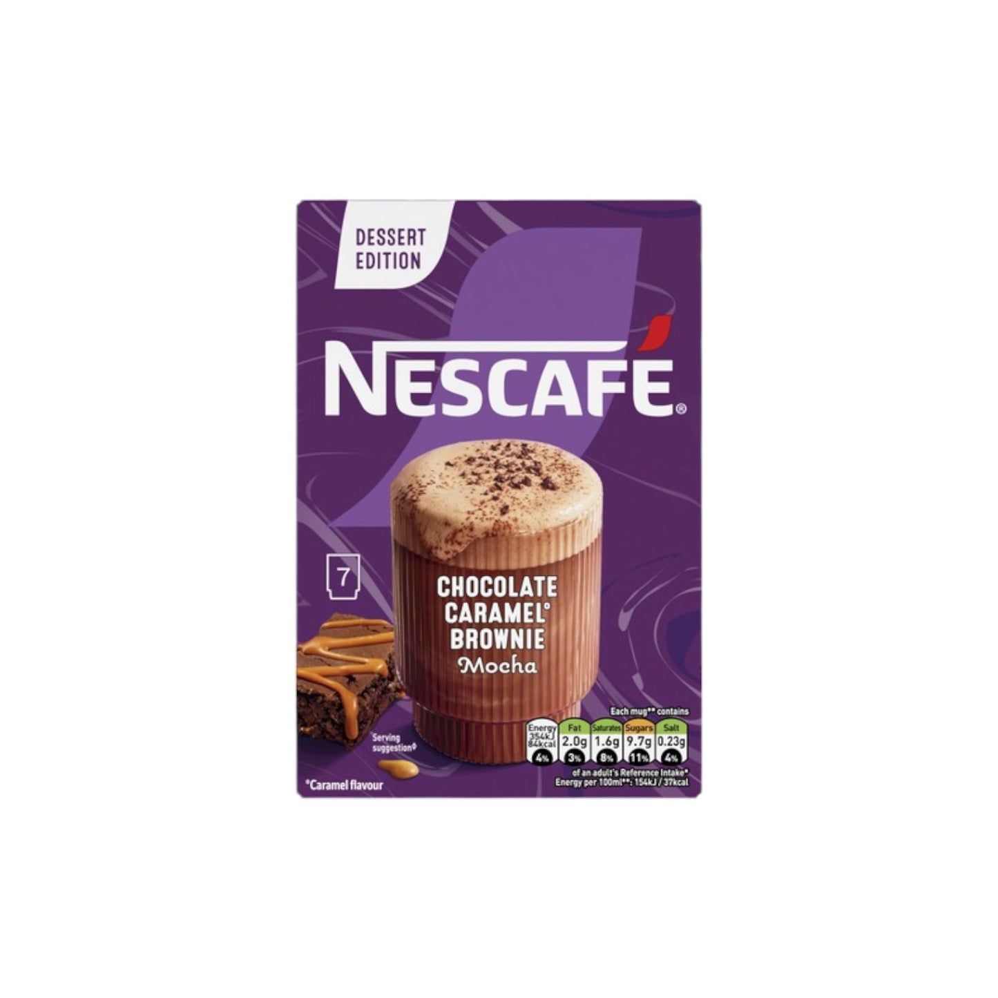 NESCAFE Chocolate Caramel Brownie Mocha (7 x 14.5g ) Sachets