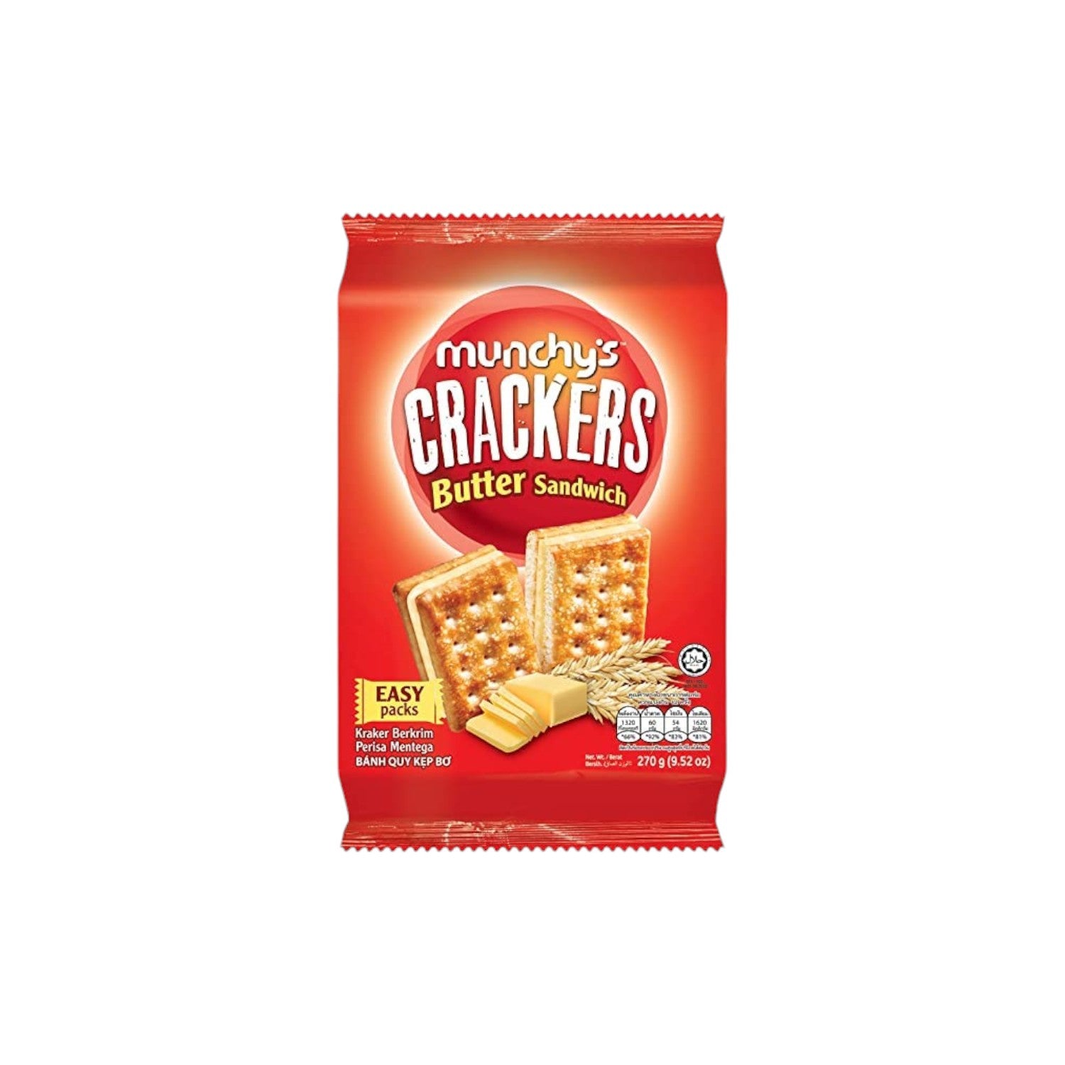 Munchy's Crackers Butter Sandwich 270g
