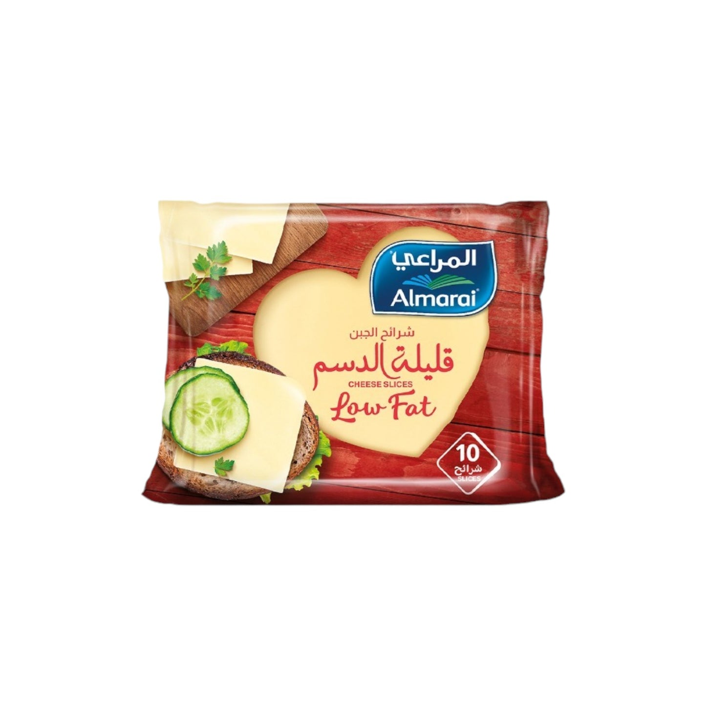 Almarai Cheddar Slices Sandwich Low Fat 200g(10 slices)