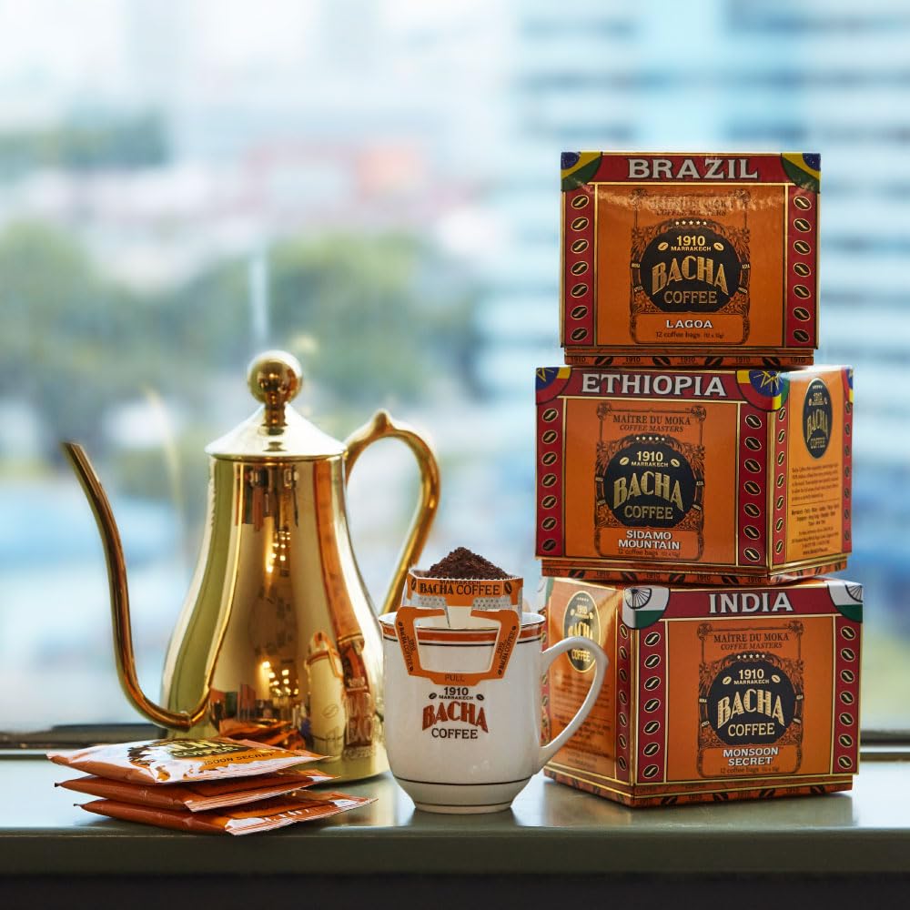 Bacha Coffee Birthday Wish – Fine Flavoured Arabica Coffee Bags (12 Sachets, 144g) 🎉☕ | Chocolate & Butterscotch Infused | Gourmet Gifting