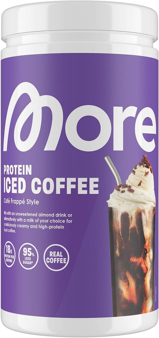 MORE Protein Iced Coffee – Café Frappé Style | High Protein Low Sugar Coffee Drink | Made in Germany 300g