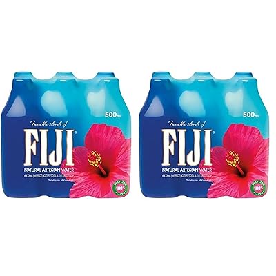 FIJI Natural Mineral Water 500 ml Bottle – Premium Imported Artesian Water from Fiji Islands, Low Sodium, Naturally Filtered Through Volcanic Rock