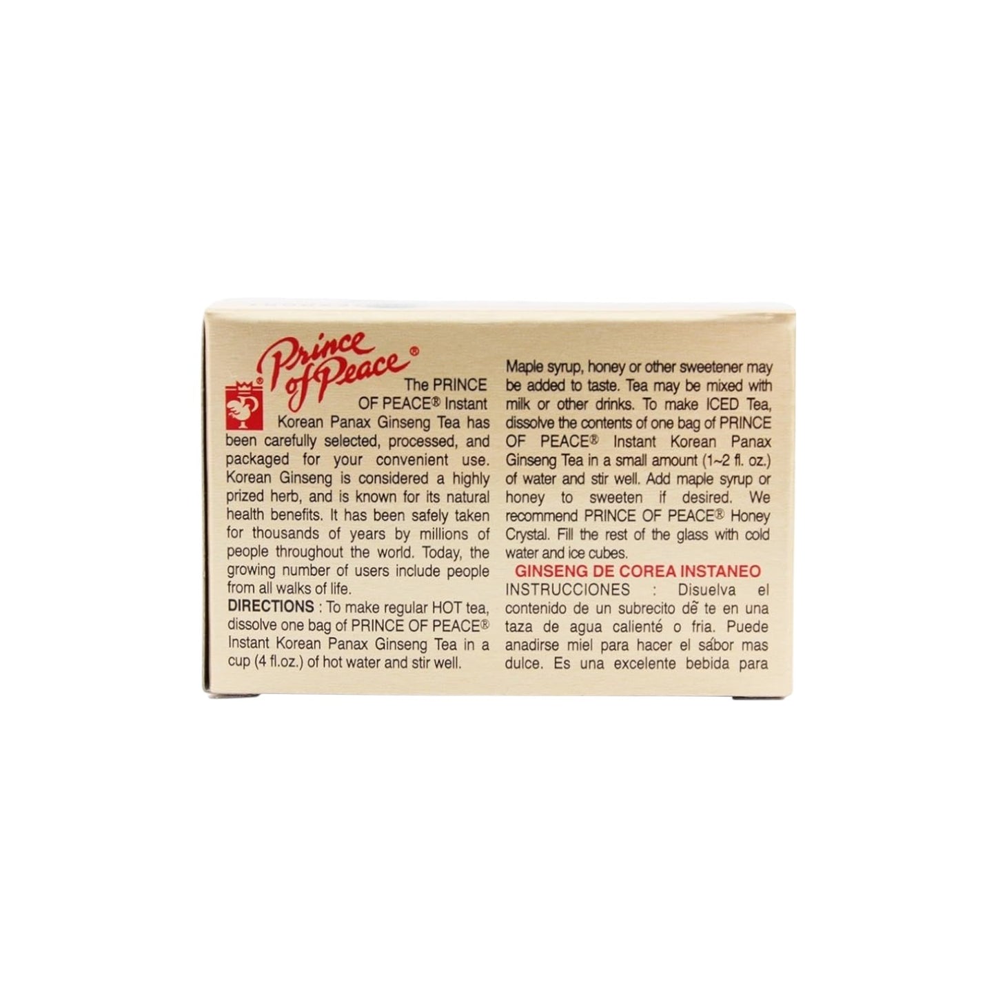 Prince of Peace Instant Korean Ginseng Tea (100 Sachet) 200g 