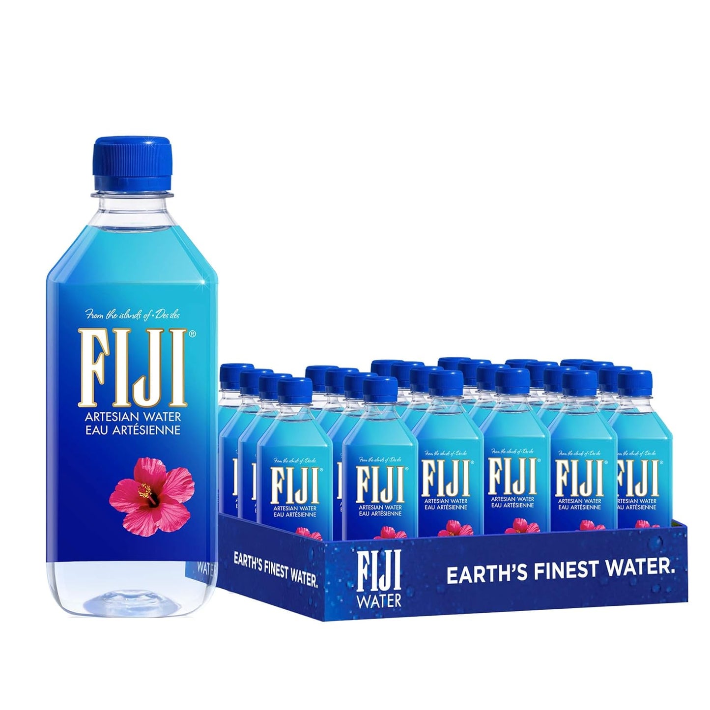 FIJI Natural Mineral Water 500 ml Bottle – Premium Imported Artesian Water from Fiji Islands, Low Sodium, Naturally Filtered Through Volcanic Rock