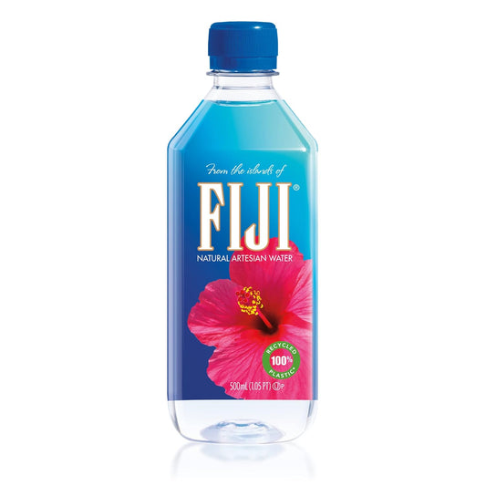 FIJI Natural Mineral Water 500 ml Bottle – Premium Imported Artesian Water from Fiji Islands, Low Sodium, Naturally Filtered Through Volcanic Rock