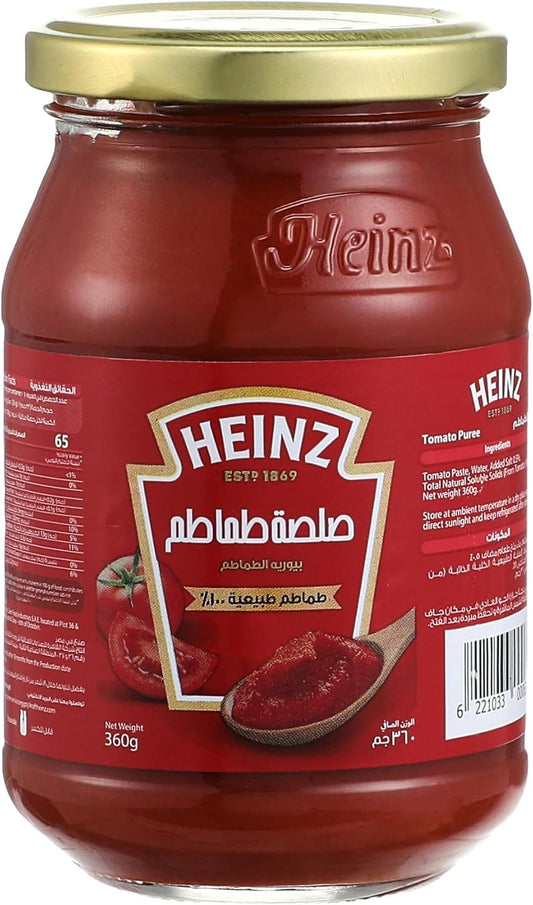 Heinz Tomato Paste 370g | 100% Natural Tomatoes | Rich Flavor for Cooking Sauces, Soups & Stews | Product Of Eygpt