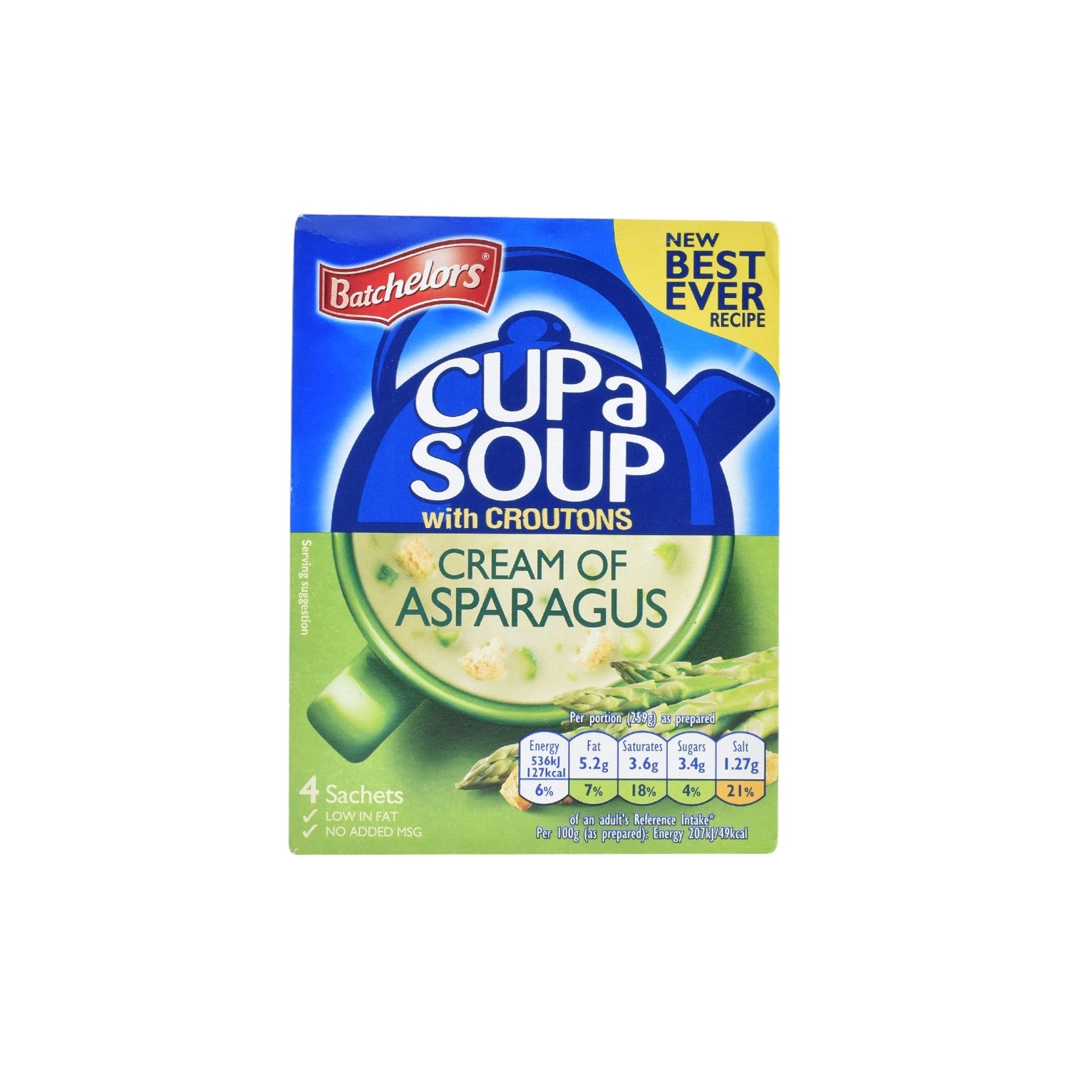 Batchelors Cup a Soup Cream Of Asparagus (with croutons) 4 Sachets