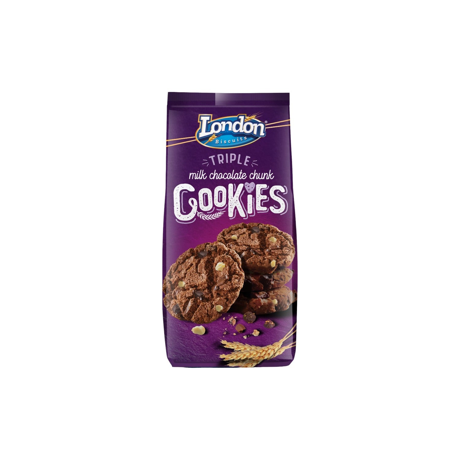 London Biscuits Triple Milk Chocolate Chunk Cookies 160g – Chefsneed
