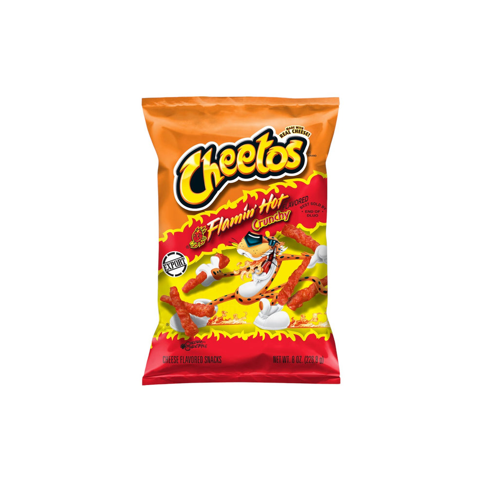 CHEETOS Crunchy FLAMIN’ HOT Cheese Flavored Snacks 226.8g – Chefsneed