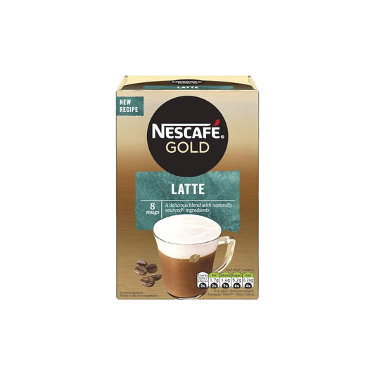 NESCAFE Gold Latte Instant Coffee Sachets (8 Mugs)