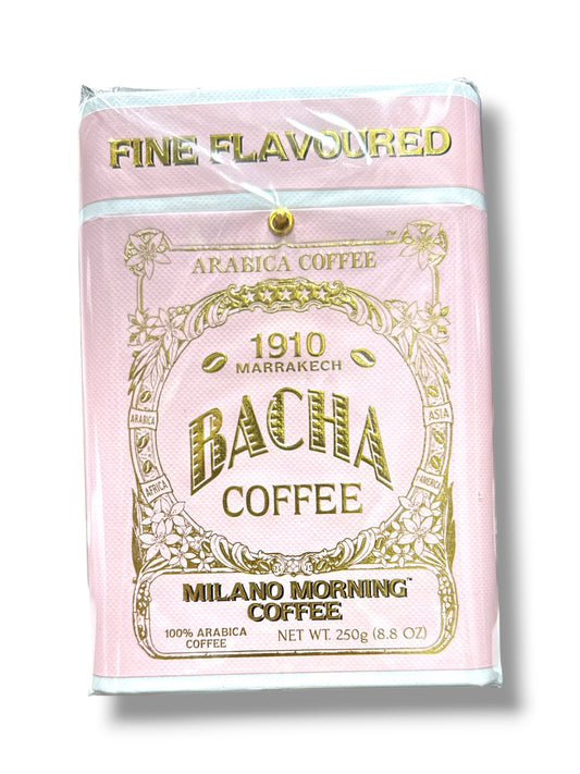 Bacha Coffee Milano Morning ground Arabica coffee 250g pouch
